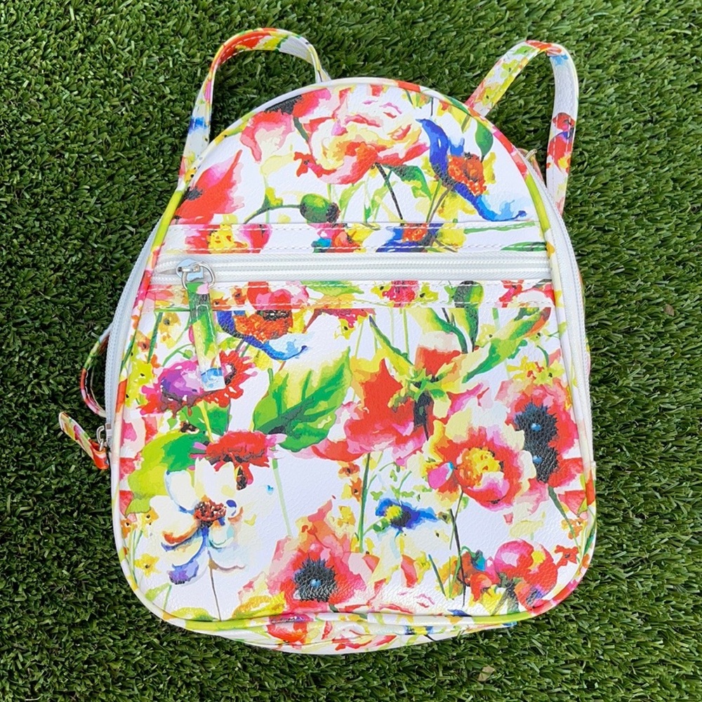 Mimi & Jules White Floral Mini Backpack